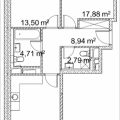 2-комнатная квартира, ПРОЕЗД. ЛАЗОРЕВЫЙ, 3 СТ1 2-комнатная квартира, ПРОЕЗД. ЛАЗОРЕВЫЙ, 3 СТ1