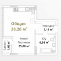 1-комнатная квартира, УЛ. ПРОТОЧНАЯ, 6 1-комнатная квартира, УЛ. ПРОТОЧНАЯ, 6