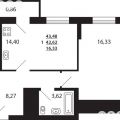 1-комнатная квартира, УЛ. ОРЕНБУРГСКИЙ ТРАКТ, 5.2 1-комнатная квартира, УЛ. ОРЕНБУРГСКИЙ ТРАКТ, 5.2
