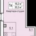 1-комнатная квартира, БОЛЬШИЕ ЖЕРЕБЦЫ, К6 КОРПУС 6 1-комнатная квартира, БОЛЬШИЕ ЖЕРЕБЦЫ, К6 КОРПУС 6