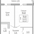 1-комнатная квартира, УЛ. КОЖЕВЕННАЯ, 22 1-комнатная квартира, УЛ. КОЖЕВЕННАЯ, 22