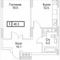 1-комнатная квартира, ПРОЕЗД. ПОГОННЫЙ 1-комнатная квартира, ПРОЕЗД. ПОГОННЫЙ