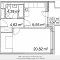 1-комнатная квартира, ПРОЕЗД. ЛАЗОРЕВЫЙ, 3 СТ1 1-комнатная квартира, ПРОЕЗД. ЛАЗОРЕВЫЙ, 3 СТ1