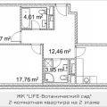 2-комнатная квартира, ПРОЕЗД. ЛАЗОРЕВЫЙ, 3 СТ1 2-комнатная квартира, ПРОЕЗД. ЛАЗОРЕВЫЙ, 3 СТ1