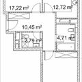 2-комнатная квартира, ПРОЕЗД. ЛАЗОРЕВЫЙ, 3 СТ1 2-комнатная квартира, ПРОЕЗД. ЛАЗОРЕВЫЙ, 3 СТ1
