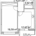 1-комнатная квартира, ПРОЕЗД. ЛАЗОРЕВЫЙ, 3 СТ1 1-комнатная квартира, ПРОЕЗД. ЛАЗОРЕВЫЙ, 3 СТ1