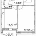1-комнатная квартира, ПРОЕЗД. ЛАЗОРЕВЫЙ, 3 СТ1 1-комнатная квартира, ПРОЕЗД. ЛАЗОРЕВЫЙ, 3 СТ1