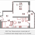 1-комнатная квартира, ПР-КТ. ЛЕНИНСКИЙ 1-комнатная квартира, ПР-КТ. ЛЕНИНСКИЙ