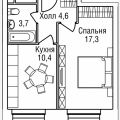 1-комнатная квартира, ПРОЕЗД. 3-Й СИЛИКАТНЫЙ 1-комнатная квартира, ПРОЕЗД. 3-Й СИЛИКАТНЫЙ