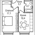 1-комнатная квартира, ПРОЕЗД. 3-Й СИЛИКАТНЫЙ 1-комнатная квартира, ПРОЕЗД. 3-Й СИЛИКАТНЫЙ