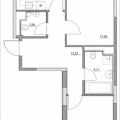 2-комнатная квартира, ПРОЕЗД. ЛАЗОРЕВЫЙ, 3 СТ1 2-комнатная квартира, ПРОЕЗД. ЛАЗОРЕВЫЙ, 3 СТ1