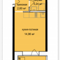 1-комнатная квартира, П. СТАНЦИИ КРЁКШИНО, 1-комнатная квартира, П. СТАНЦИИ КРЁКШИНО,