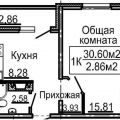 1-комнатная квартира, ПР-КТ. КОРАБЛЕСТРОИТЕЛЕЙ 1-комнатная квартира, ПР-КТ. КОРАБЛЕСТРОИТЕЛЕЙ