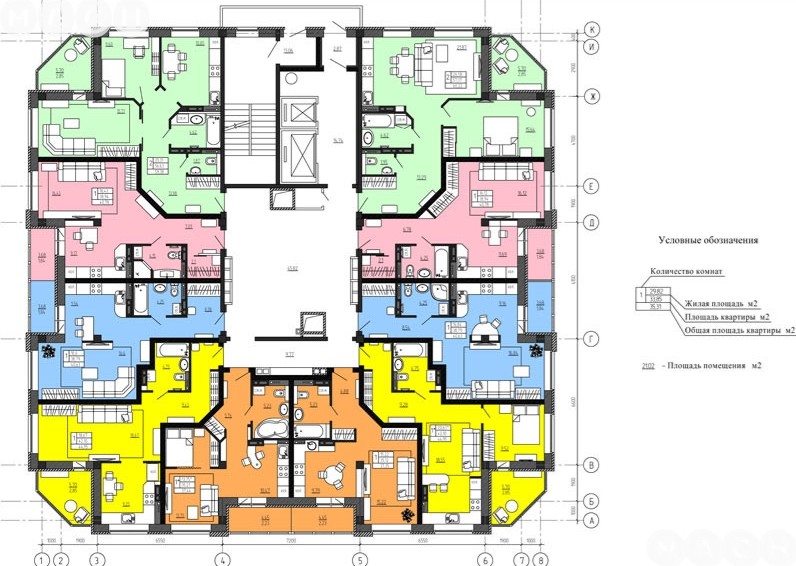 Планировка квартир омск Объявление № 9361485 - продажа 1-комнатной квартиры в новостройке в Омске, ул. П