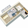 1-комнатная квартира, ИРКУТСК, КИРЕНСКАЯ 48 1-комнатная квартира, ИРКУТСК, КИРЕНСКАЯ 48