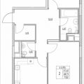 2-комнатная квартира, ПРОЕЗД. ЛАЗОРЕВЫЙ, 3 СТ1 2-комнатная квартира, ПРОЕЗД. ЛАЗОРЕВЫЙ, 3 СТ1