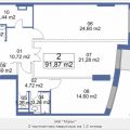 2-комнатная квартира, УЛ. КУДРЯВЦЕВА 2-комнатная квартира, УЛ. КУДРЯВЦЕВА