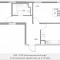 2-комнатная квартира, ПРОЕЗД. ЛАЗОРЕВЫЙ, 3 СТ1 2-комнатная квартира, ПРОЕЗД. ЛАЗОРЕВЫЙ, 3 СТ1