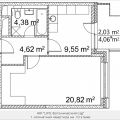 1-комнатная квартира, ПРОЕЗД. ЛАЗОРЕВЫЙ, 3 СТ1 1-комнатная квартира, ПРОЕЗД. ЛАЗОРЕВЫЙ, 3 СТ1