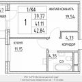 1-комнатная квартира, ПРОЕЗД. ЛАЗОРЕВЫЙ, 3 СТ1 1-комнатная квартира, ПРОЕЗД. ЛАЗОРЕВЫЙ, 3 СТ1