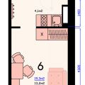 1-комнатная квартира, УЛ. МЕРИДИАННАЯ, 24 1-комнатная квартира, УЛ. МЕРИДИАННАЯ, 24
