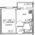 1-комнатная квартира, ЧЕРЕПОВЕЦ, УЛ. МОНТ-КЛЕР 13 1-комнатная квартира, ЧЕРЕПОВЕЦ, УЛ. МОНТ-КЛЕР 13