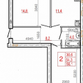 1-комнатная квартира, ЧЕРЕПОВЕЦ, УЛ. РААХЕ 68 1-комнатная квартира, ЧЕРЕПОВЕЦ, УЛ. РААХЕ 68