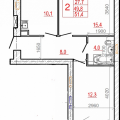 1-комнатная квартира, ЧЕРЕПОВЕЦ, УЛ. РААХЕ 68 1-комнатная квартира, ЧЕРЕПОВЕЦ, УЛ. РААХЕ 68
