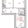 1-комнатная квартира, ЧЕРЕПОВЕЦ, УЛ. РААХЕ 68 1-комнатная квартира, ЧЕРЕПОВЕЦ, УЛ. РААХЕ 68