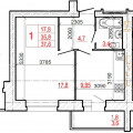 1-комнатная квартира, ЧЕРЕПОВЕЦ, УЛ. РААХЕ 68 1-комнатная квартира, ЧЕРЕПОВЕЦ, УЛ. РААХЕ 68