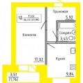 1-комнатная квартира, ЧЕРЕПОВЕЦ, УЛ. МОНТ-КЛЕР 7 1-комнатная квартира, ЧЕРЕПОВЕЦ, УЛ. МОНТ-КЛЕР 7