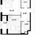 1-комнатная квартира, УЛ. ТАЙНИНСКАЯ, 9 СТ1 1-комнатная квартира, УЛ. ТАЙНИНСКАЯ, 9 СТ1