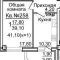 1-комнатная квартира, УЛ. 2-Я ВОЛОДАРСКОГО, 178 1-комнатная квартира, УЛ. 2-Я ВОЛОДАРСКОГО, 178