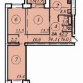 1-комнатная квартира, ЧЕРЕПОВЕЦ, УЛ. КОМСОМОЛЬСКАЯ 15 1-комнатная квартира, ЧЕРЕПОВЕЦ, УЛ. КОМСОМОЛЬСКАЯ 15