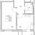 1-комнатная квартира, ПРОЕЗД. ЛАЗОРЕВЫЙ, 3 СТ1 1-комнатная квартира, ПРОЕЗД. ЛАЗОРЕВЫЙ, 3 СТ1