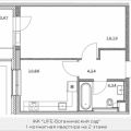1-комнатная квартира, ПРОЕЗД. ЛАЗОРЕВЫЙ, 3 СТ1 1-комнатная квартира, ПРОЕЗД. ЛАЗОРЕВЫЙ, 3 СТ1