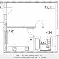 1-комнатная квартира, ПРОЕЗД. ЛАЗОРЕВЫЙ, 3 СТ1 1-комнатная квартира, ПРОЕЗД. ЛАЗОРЕВЫЙ, 3 СТ1