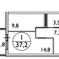 1-комнатная квартира, УЛ. КИРОВА, 78 1-комнатная квартира, УЛ. КИРОВА, 78