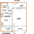 1-комнатная квартира, УЛ. ПИРОГОВА, 72 1-комнатная квартира, УЛ. ПИРОГОВА, 72