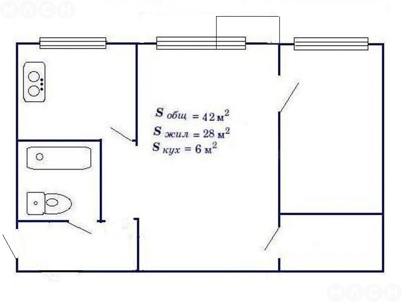 Схема квартиры 2 комнатной квартиры хрущевки