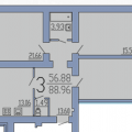 3-комнатная квартира, ВОРОНЕЖ, НЕЗАВИСИМОСТИ 55Л 3-комнатная квартира, ВОРОНЕЖ, НЕЗАВИСИМОСТИ 55Л