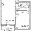 1-комнатная квартира, ПРОЕЗД. ЛАЗОРЕВЫЙ, 3 СТ1 1-комнатная квартира, ПРОЕЗД. ЛАЗОРЕВЫЙ, 3 СТ1