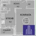 1-комнатная квартира, СОЛНЕЧНОГОРСК, СОЛНЕЧНОГОРСКИЙ Р-Н СМИРНОВКА 1-комнатная квартира, СОЛНЕЧНОГОРСК, СОЛНЕЧНОГОРСКИЙ Р-Н СМИРНОВКА