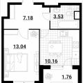 1-комнатная квартира, УЛ. ТАЙНИНСКАЯ, 9 СТ1 1-комнатная квартира, УЛ. ТАЙНИНСКАЯ, 9 СТ1