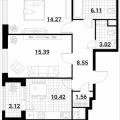 2-комнатная квартира, УЛ. ТАЙНИНСКАЯ, 9 СТ1 2-комнатная квартира, УЛ. ТАЙНИНСКАЯ, 9 СТ1