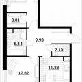 2-комнатная квартира, УЛ. ТАЙНИНСКАЯ, 9 СТ1 2-комнатная квартира, УЛ. ТАЙНИНСКАЯ, 9 СТ1