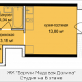 1-комнатная квартира, П. СТАНЦИИ КРЁКШИНО, 1-комнатная квартира, П. СТАНЦИИ КРЁКШИНО,