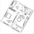 1-комнатная квартира, УЛ. ПОГОДИНСКАЯ 1-комнатная квартира, УЛ. ПОГОДИНСКАЯ