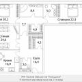 3-комнатная квартира, УЛ. ПОГОДИНСКАЯ, 4 3-комнатная квартира, УЛ. ПОГОДИНСКАЯ, 4