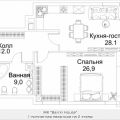 1-комнатная квартира, МОСКВА, МАЛАЯ ПИРОГОВСКАЯ 1-комнатная квартира, МОСКВА, МАЛАЯ ПИРОГОВСКАЯ